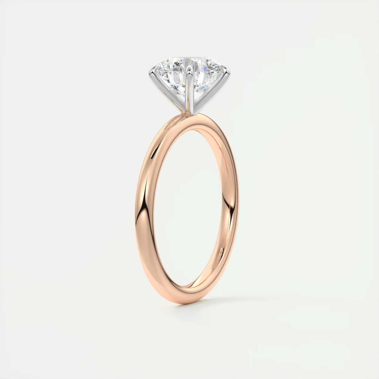 2.00 Ct Round Solitaire Ring, Classic Comfort Fit Engagement Rings