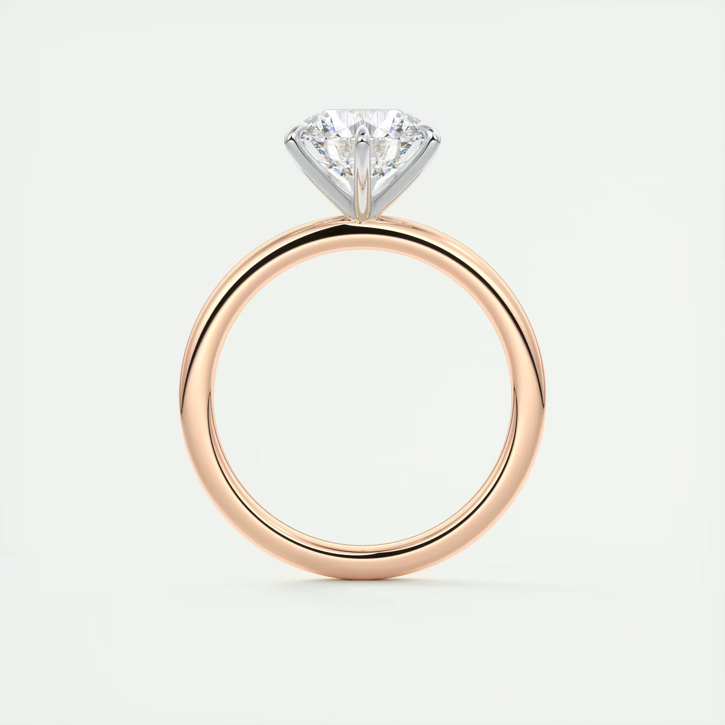 2.00 Ct Round Solitaire Ring, Classic Comfort Fit Engagement Rings