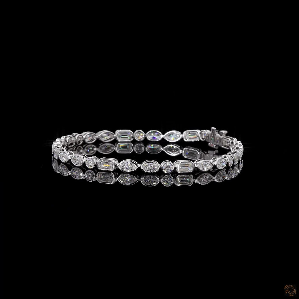6.55Ct Lab Grown Diamond Tennis Bracelet