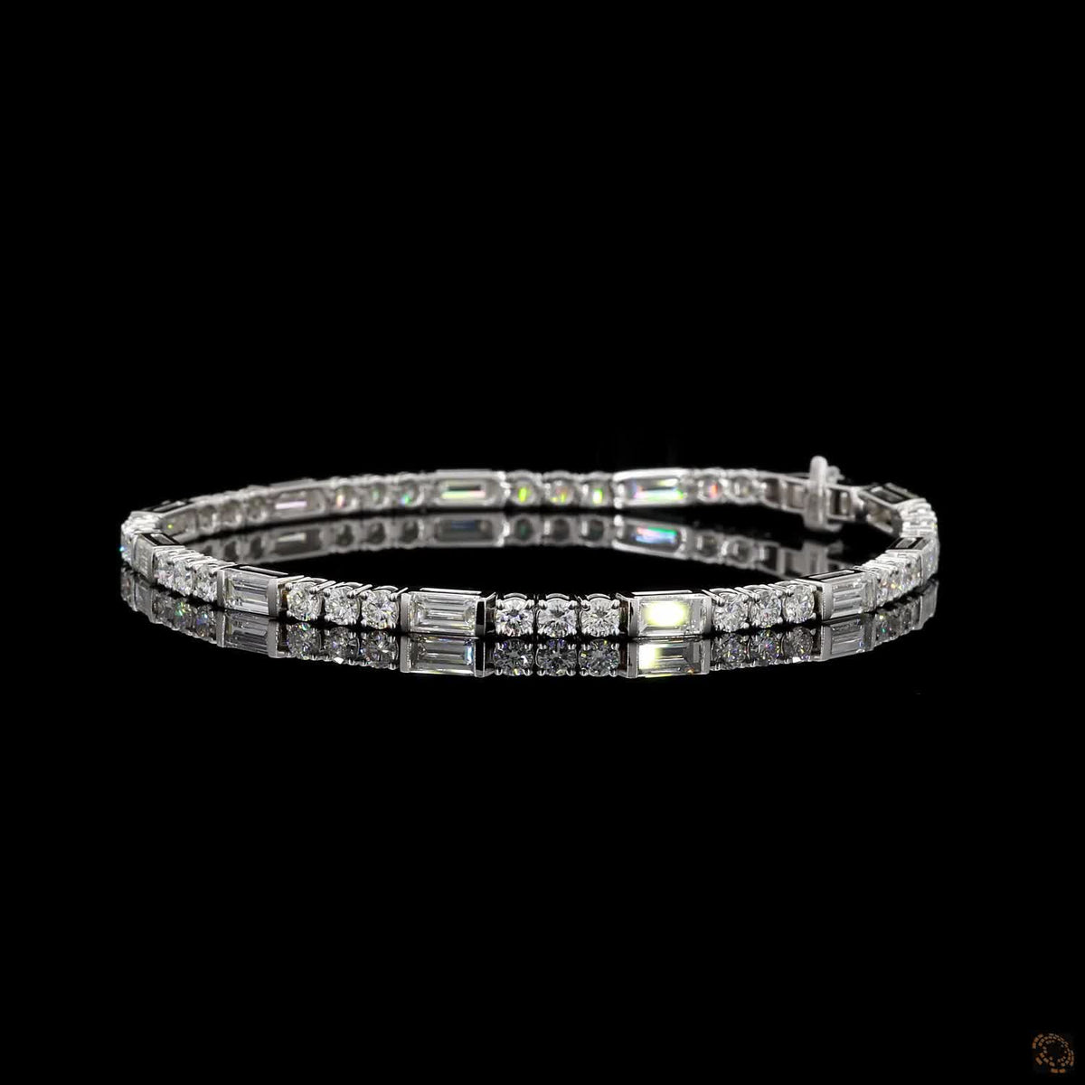 4.75 Ct Baguette Cut Diamond Tennis Bracelet