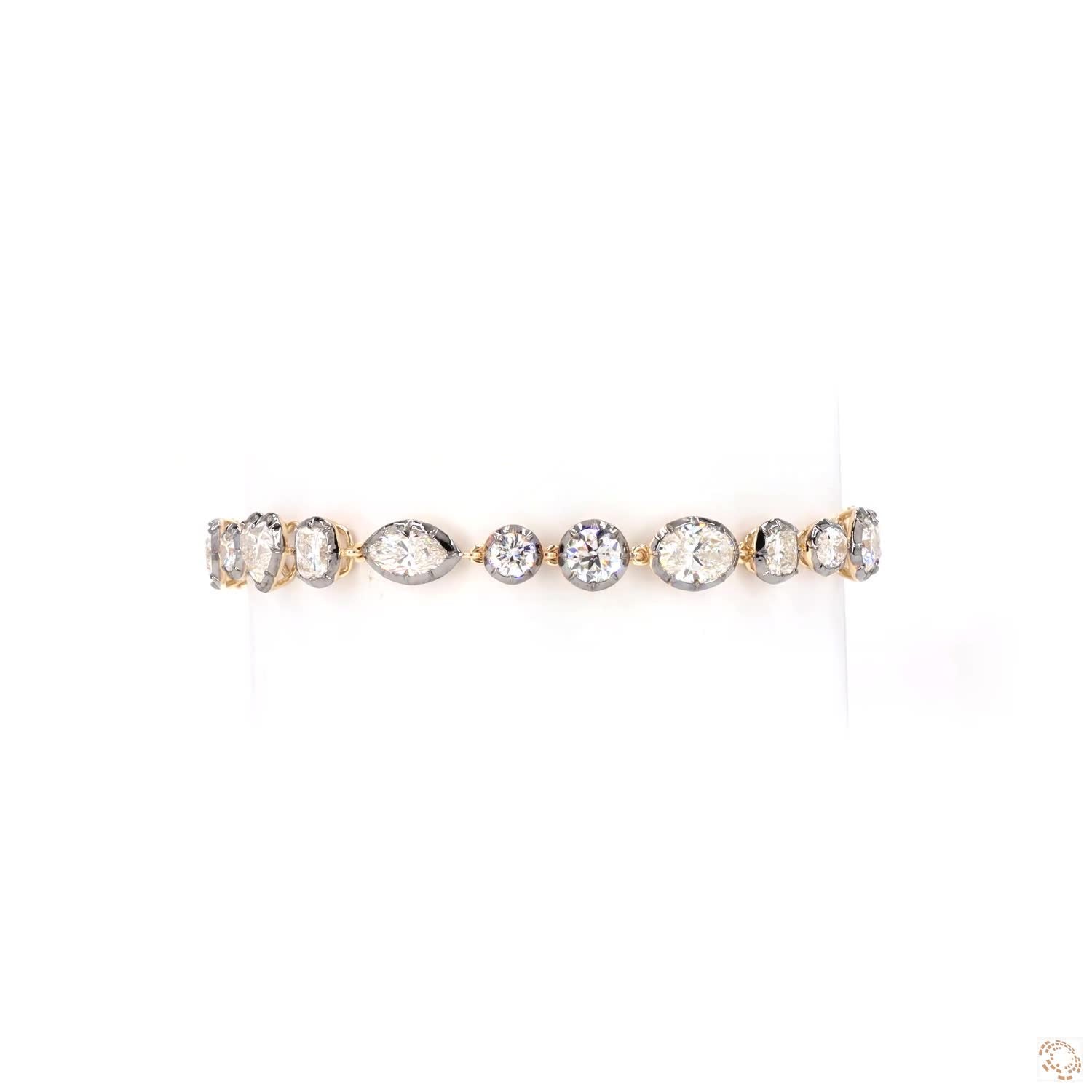 9.40 Ct Mixed fancy cuts including Heart Cut, Marquise, Oval, Pear, Cushion, and Round Brilliant diamonds