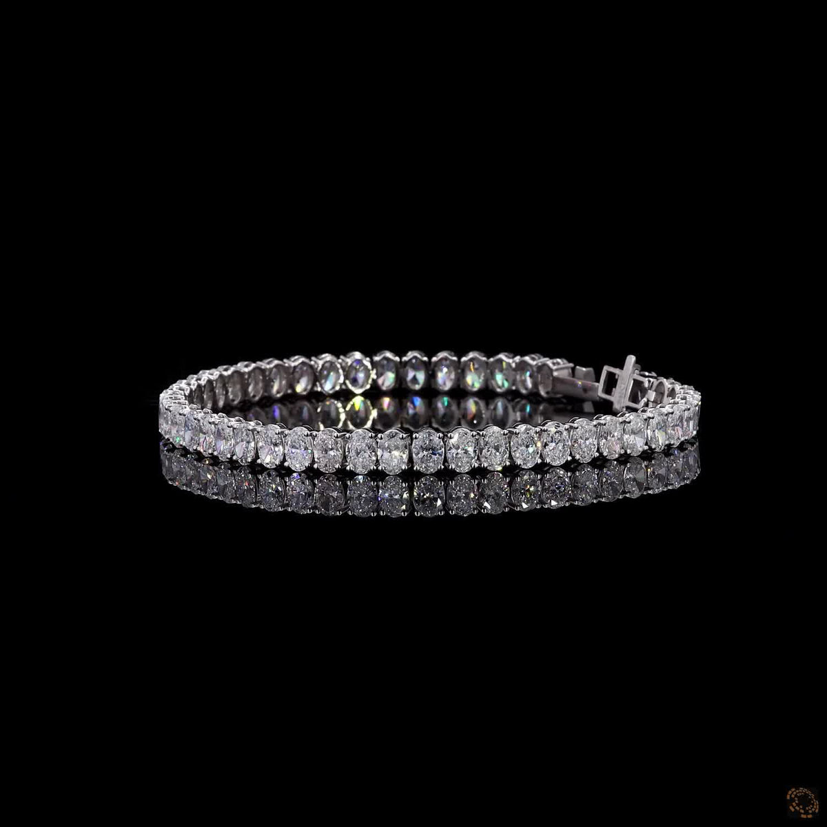 11.87 Ct Oval Cut Lab Grown Diamond Bracelet