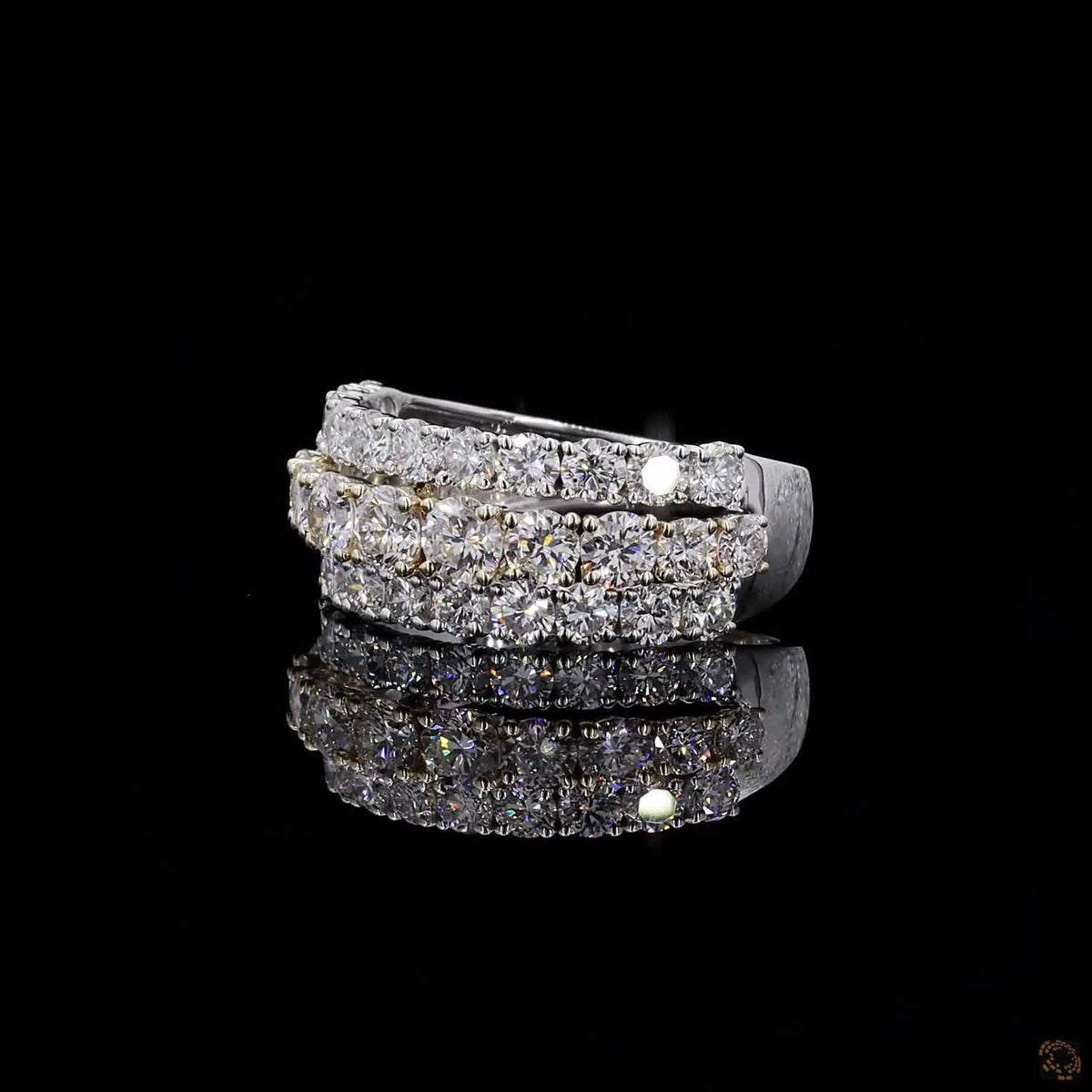 2.64 Ct Round Cut Diamond Wedding Ring, Customized Diamond Ring