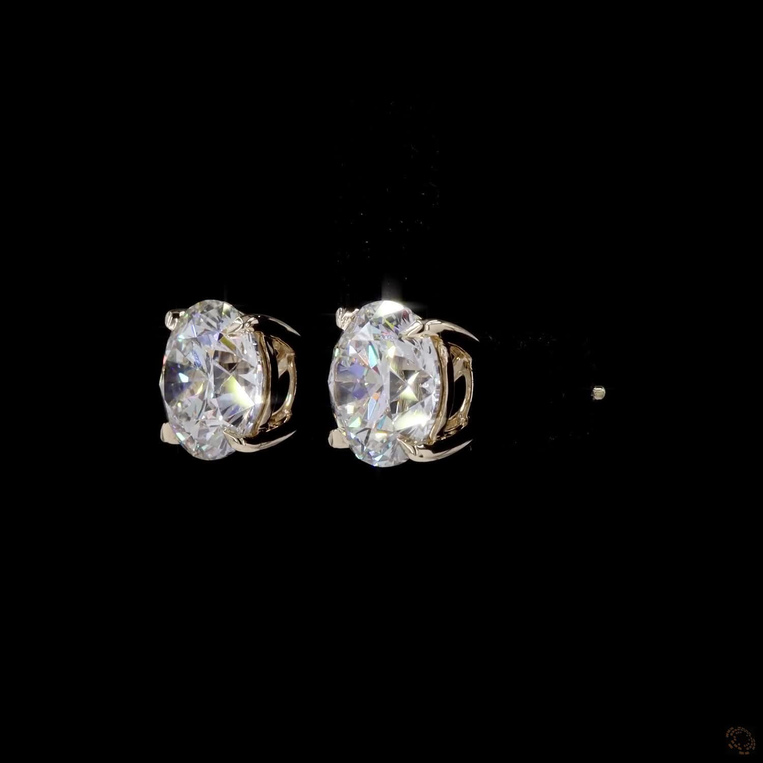 6.05 Ct The tapered V-shaped basket fits snugly inside the ear piercing, preventing the top-heavy droop common with traditional high-set basket studs