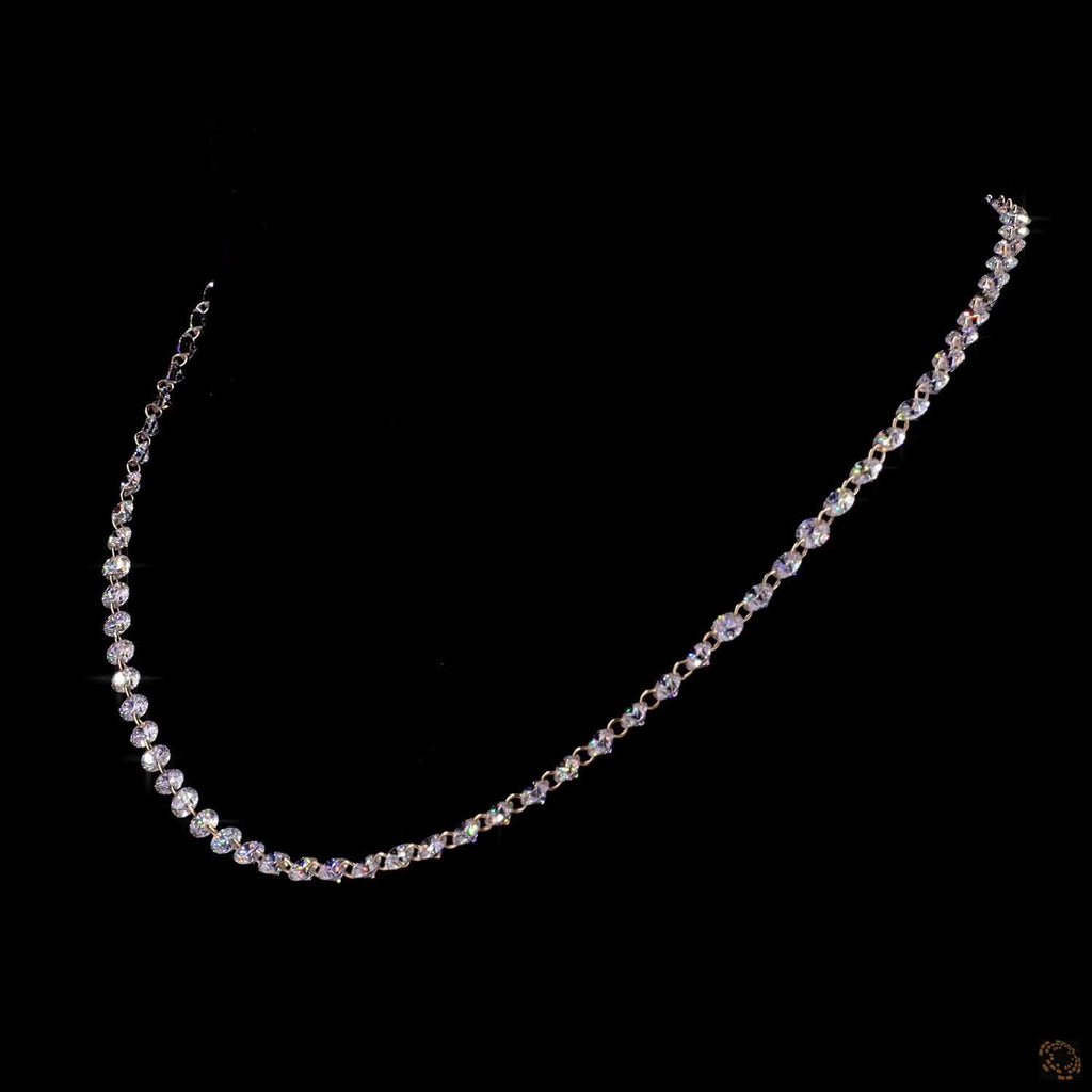 16.21 CT Classic Round Diamond Tennis Necklace | Lab Grown Diamond Choker | Anniversary Gift for Her