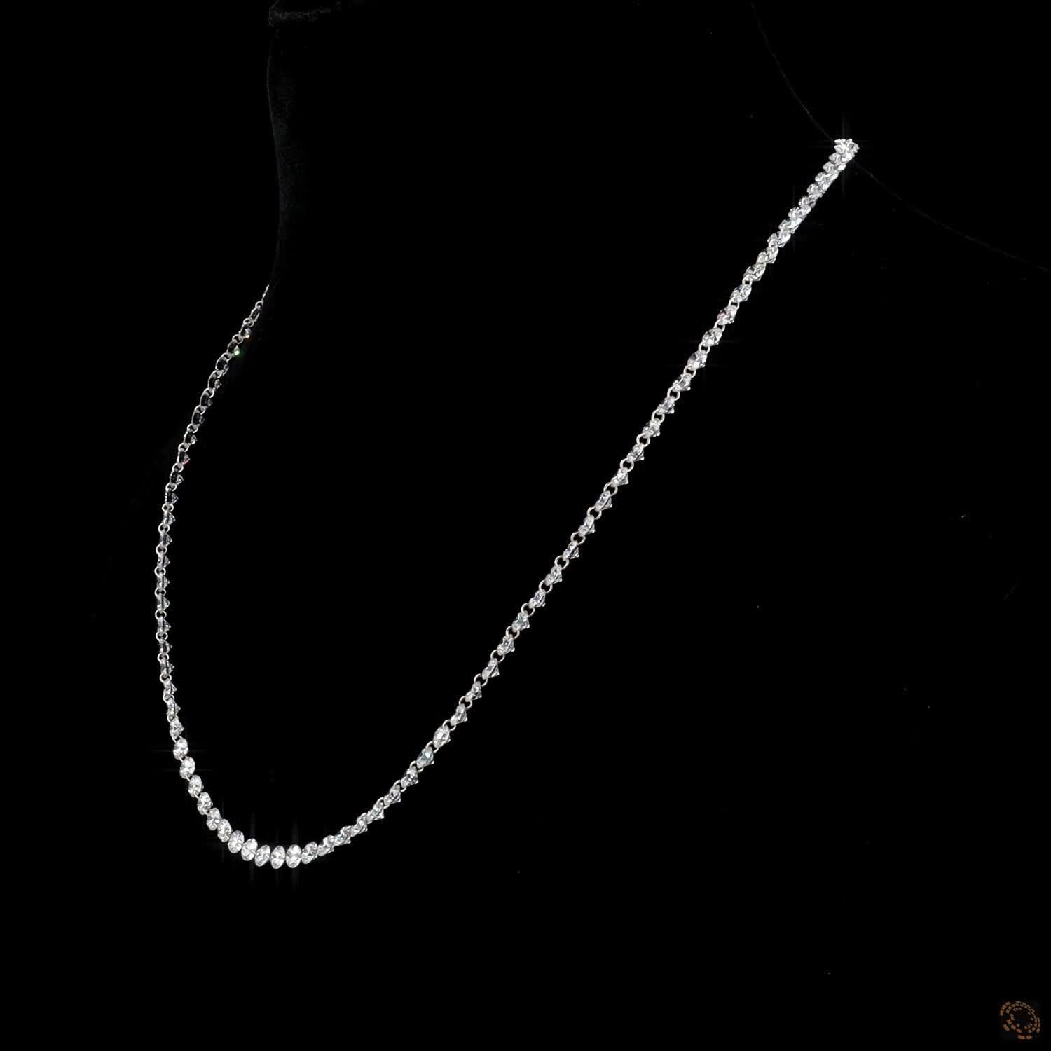 19.53 Ct High-clarity round brilliant cut diamonds handset in secure 4-prong or shared-prong mountings to amplify natural brilliance