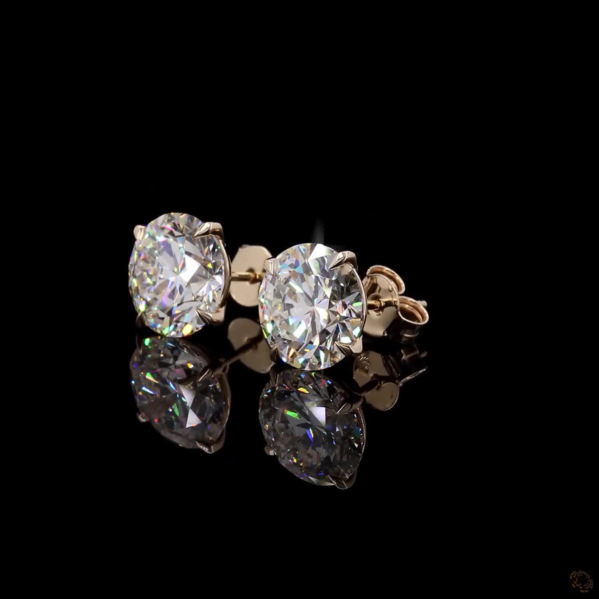 7.12 Ct Round Cut Diamond Stud Earrings | Classic Solitaire Screw Back Earrings | Elegant Fine Jewelry