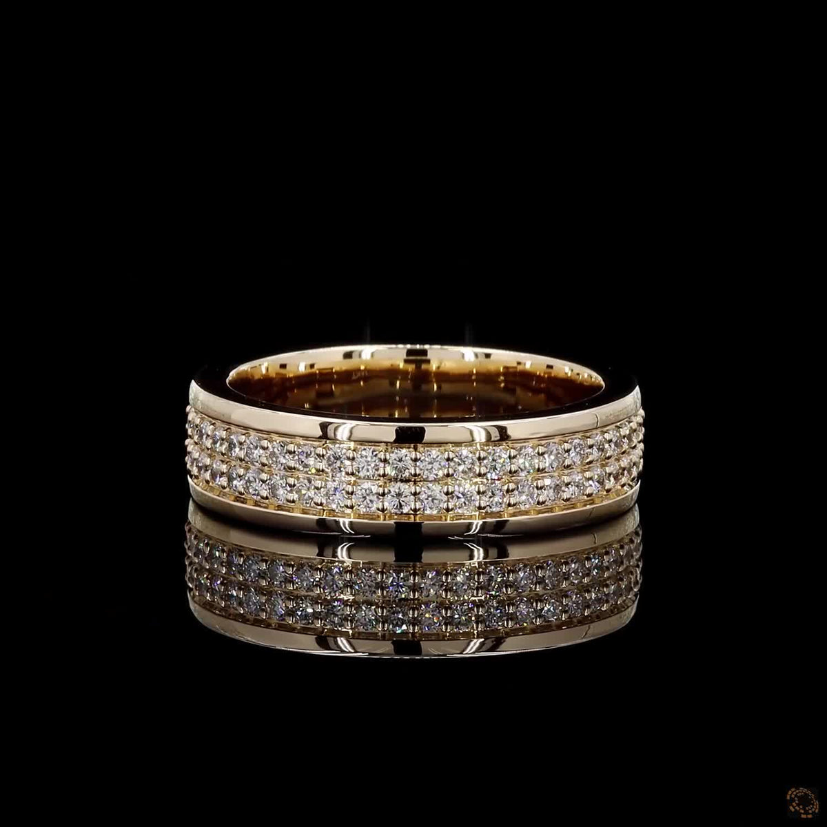0.91 Ct Classic Wide Diamond Eternity Band | Lab Grown Round Diamond Gold Ring | Timeless Bridal Jewelry