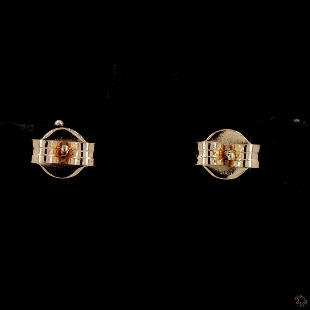 1.44 Ct Round Cut Solitaire Diamond Stud Earrings in Yellow Gold