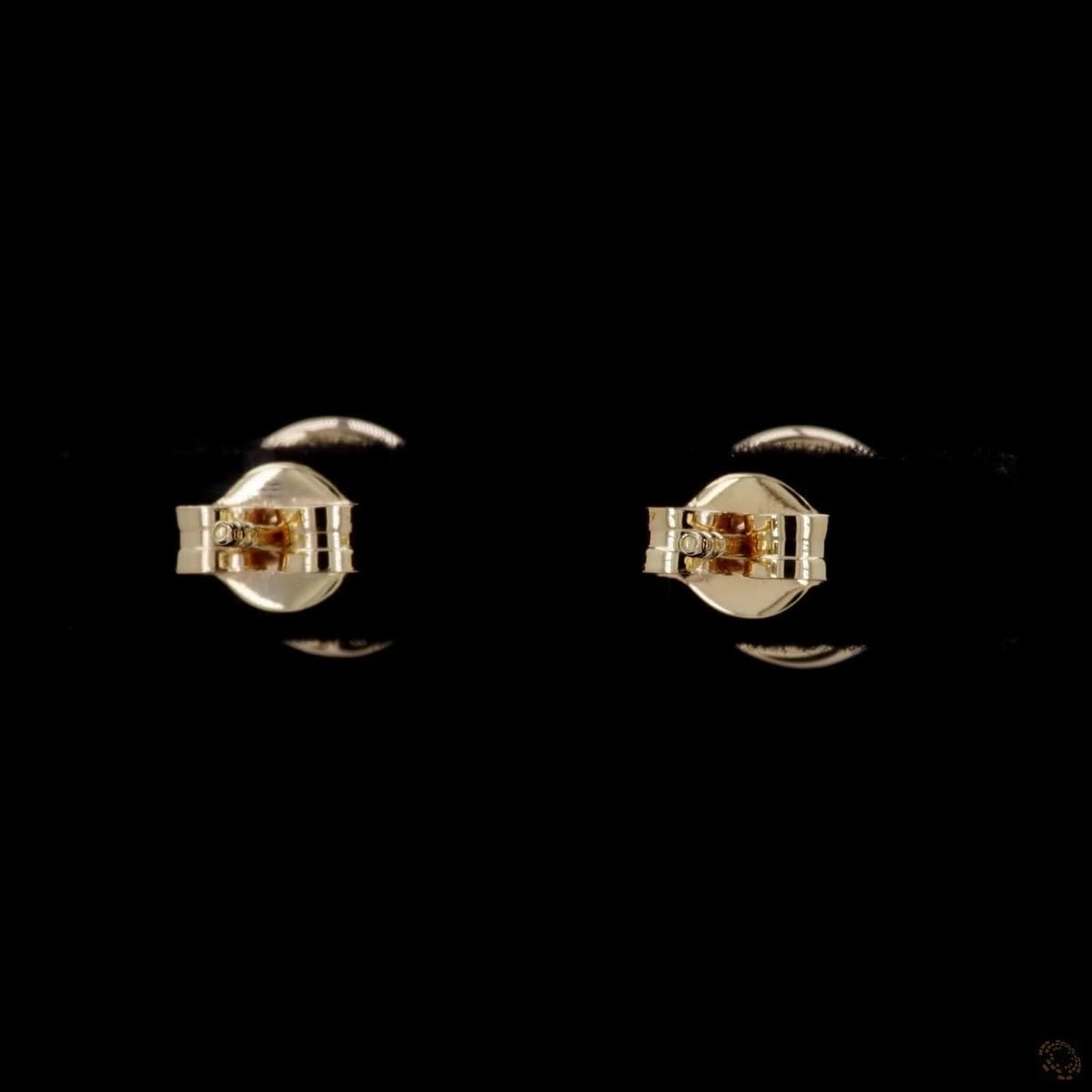 3.13 Ct Bezel-Set Solitaire Round Brilliant Diamond Stud Earrings in 14K Yellow Gold