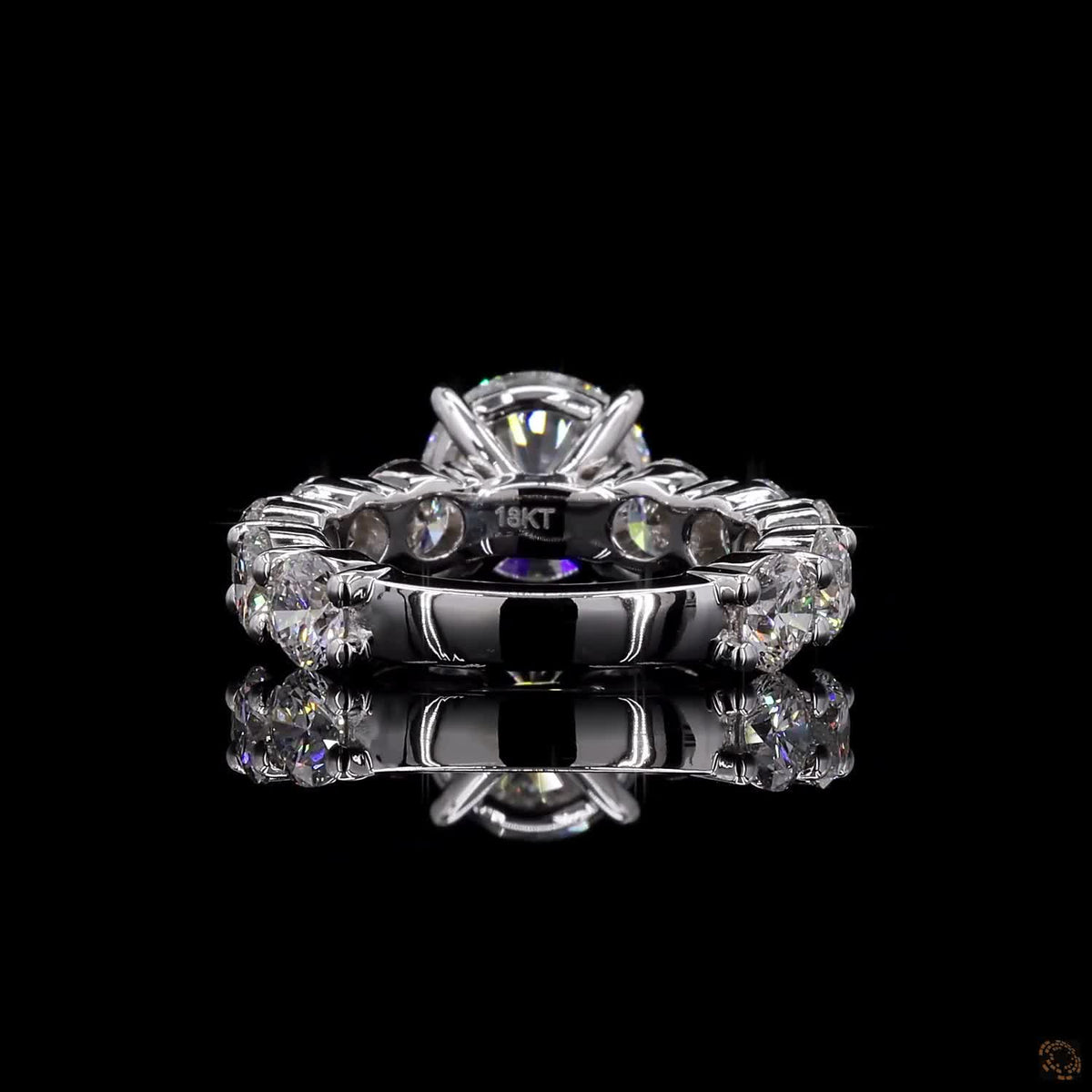 5.45 Ct Round Cut Lab Grown Diamond Engagement Ring