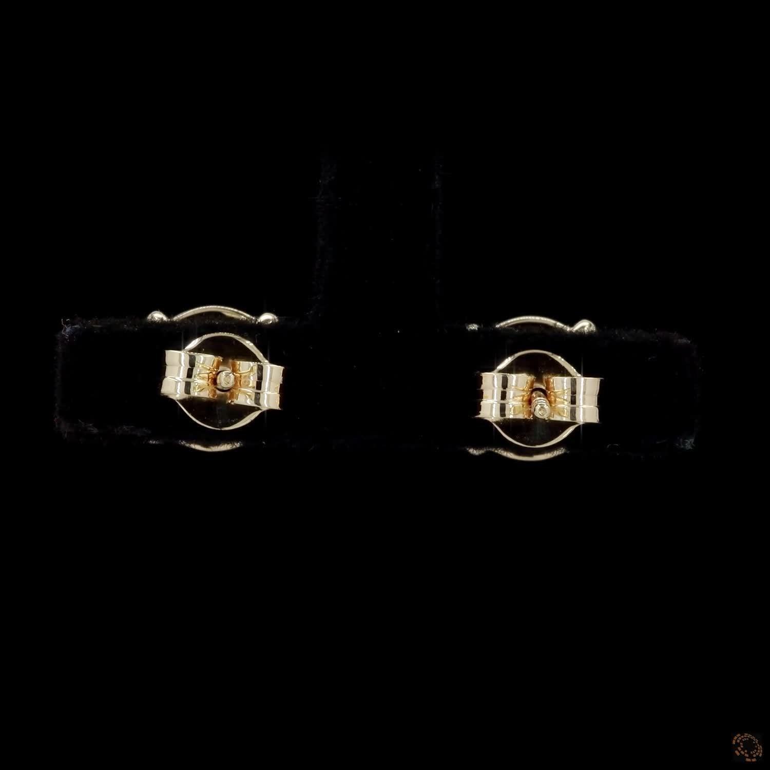 3.03 Ct 4 Prong Martini Earrings 14K Yellow Gold