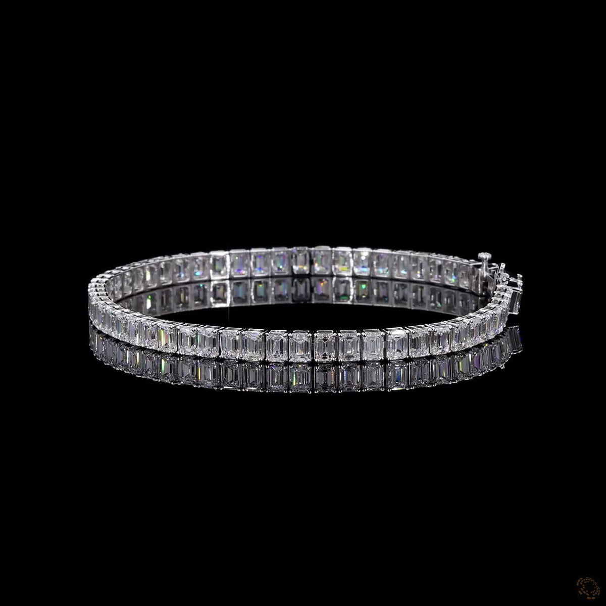 12.18 Ct Emerald Cut Vertical  North-South basket setting orientation