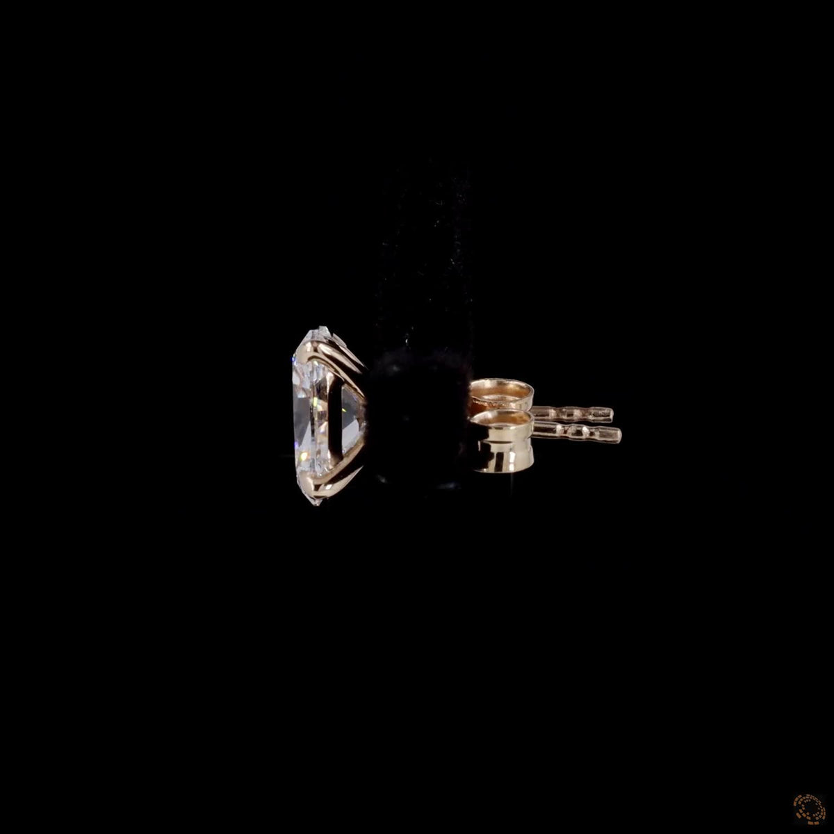2.11 Ct Oval Cut Solitaire Diamond Stud Earrings in Yellow Gold