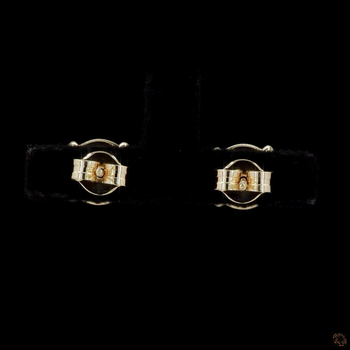3.03 Ct 4 Prong Martini Earrings 14K Yellow Gold