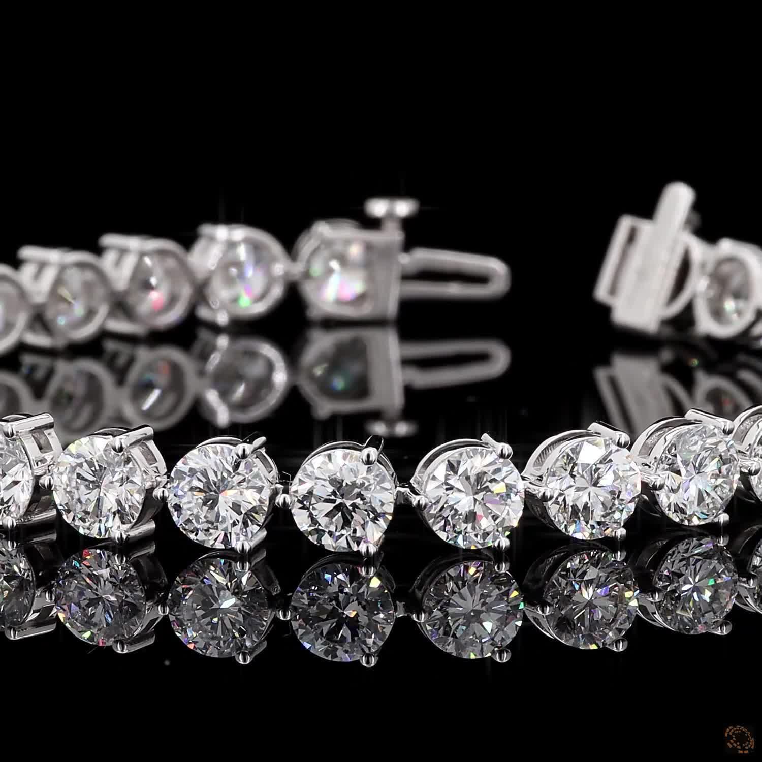 16.06 Ct Chic everyday wear, modern stackable wristwear, bridal party jewelry, or luxury gifting