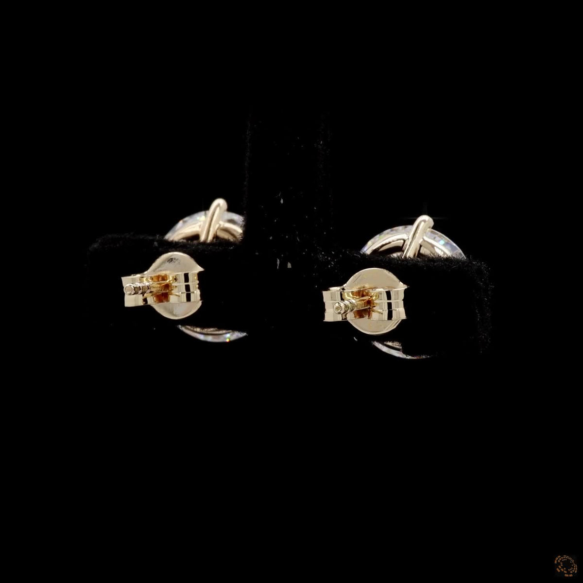 6.75 Ct Classic Round Diamond Solitaire Studs in White Gold