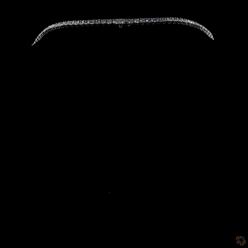 27.80 Ct Premium Graduated Diamond Tennis Necklace – Timeless Luxury