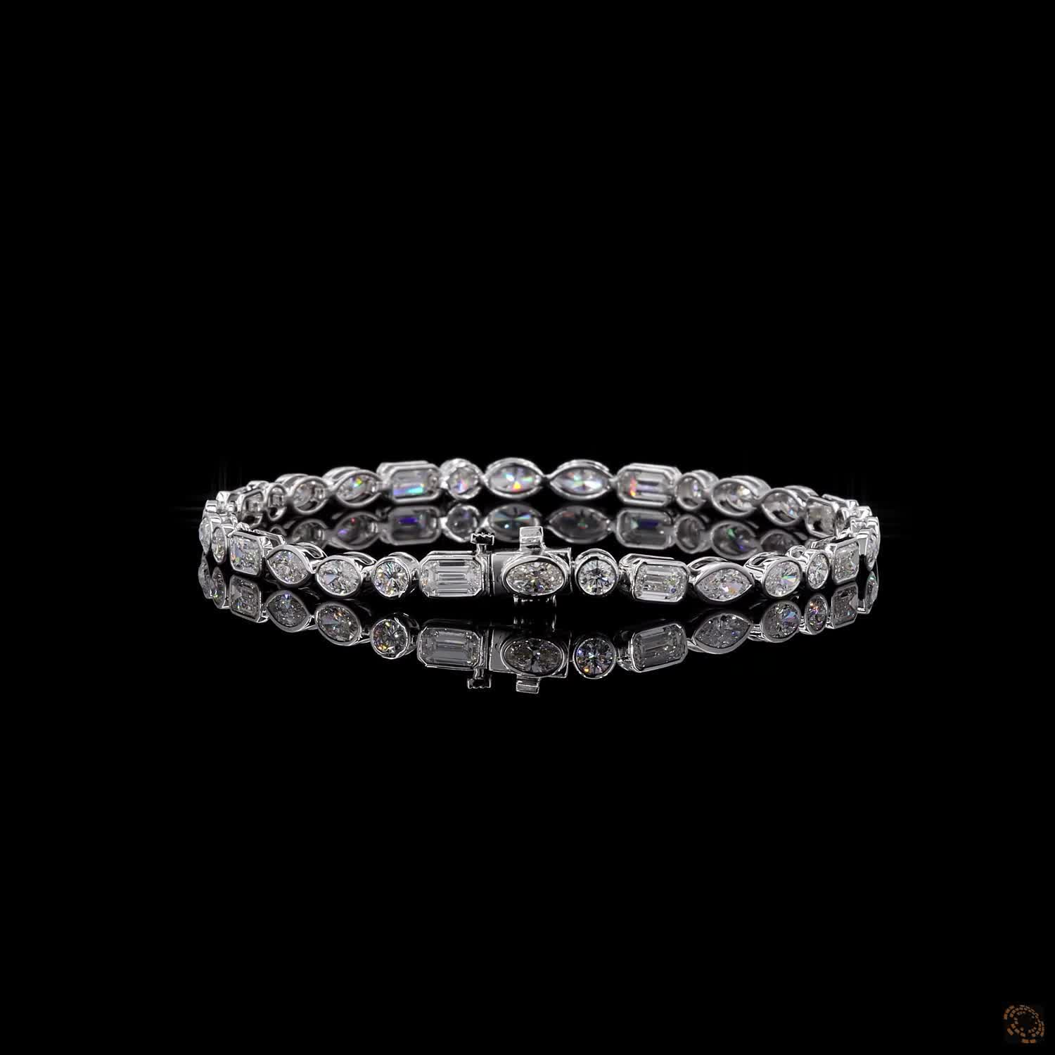 6.55Ct Lab Grown Diamond Tennis Bracelet