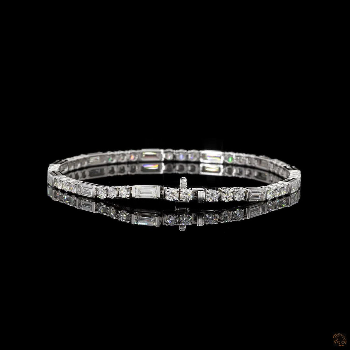 4.75 Ct Baguette Cut Diamond Tennis Bracelet
