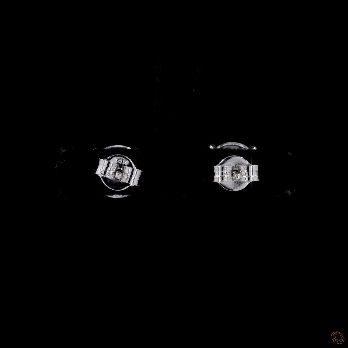 3.10 Ct 14K WHITE GOLD Round Shape Studs Earring