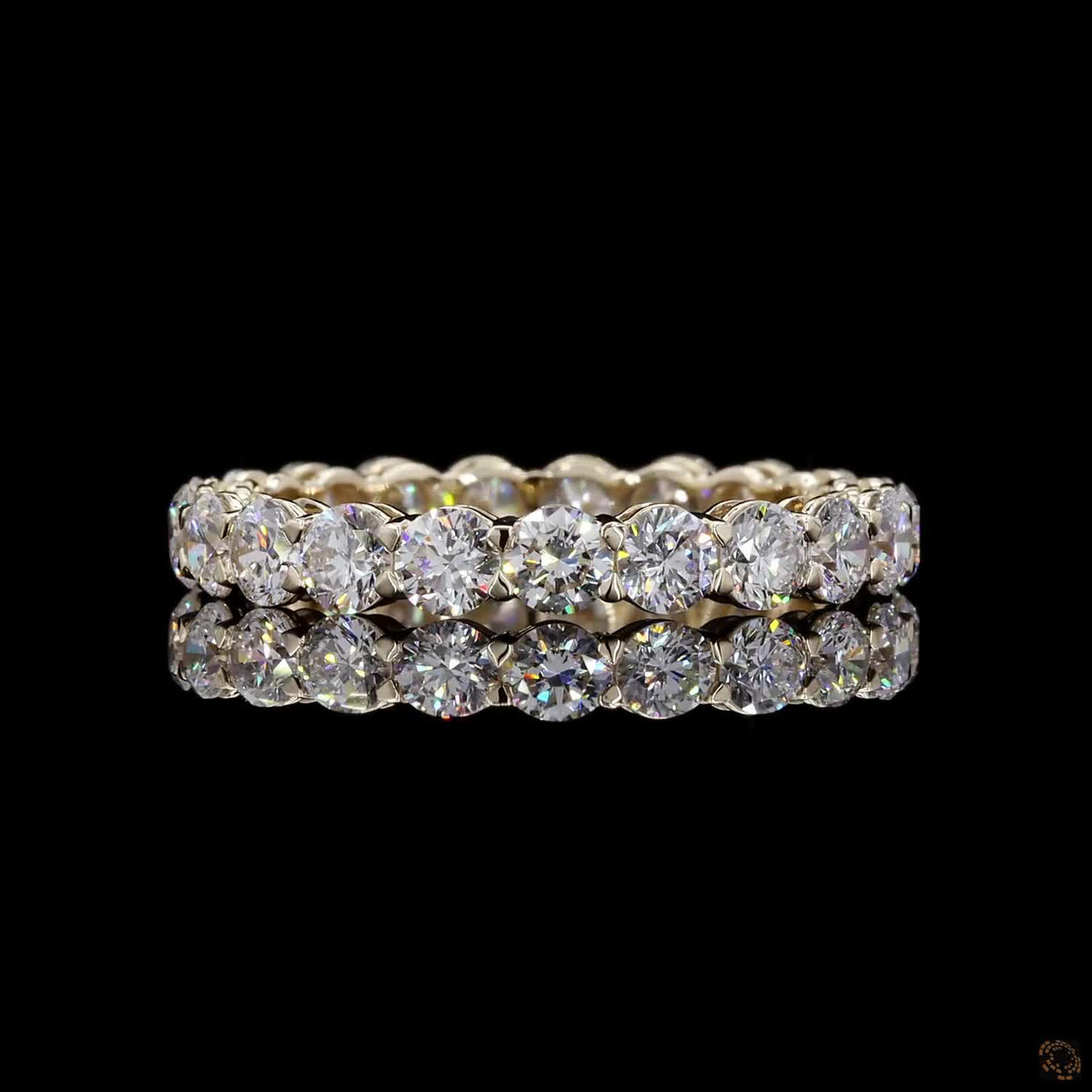 2.34 Ct Luxury Oval Cut Diamond Eternity Band | Stackable Wedding & Anniversary Ring
