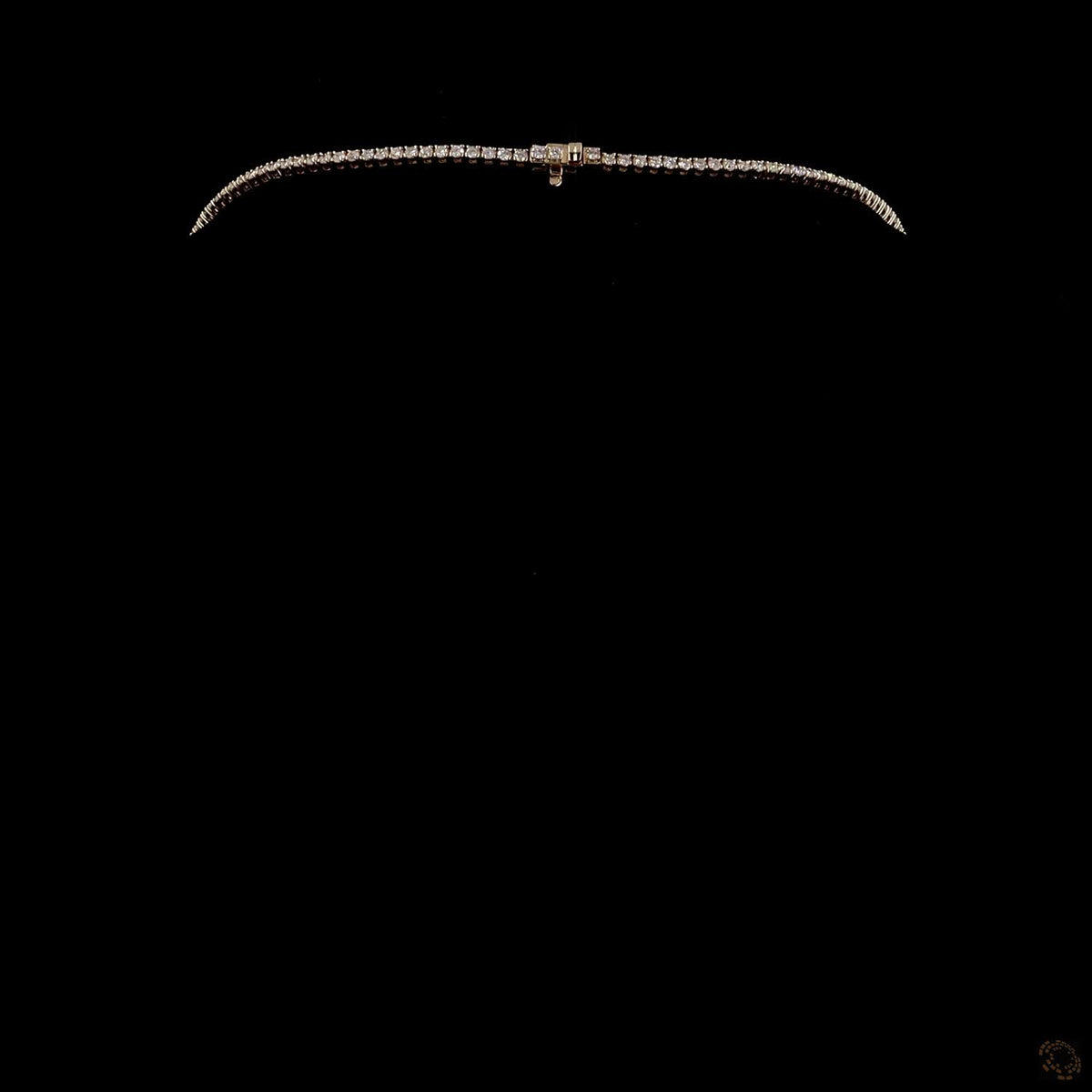 17.63 Ct Graduated Round Cut Lab-Grown Diamond Tennis Necklace in 14K Yellow Gold