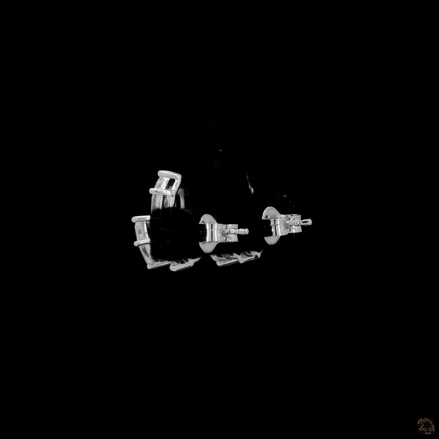 3.02 Ct Mixed-Cut Diamond Floral Cluster Stud Earrings
