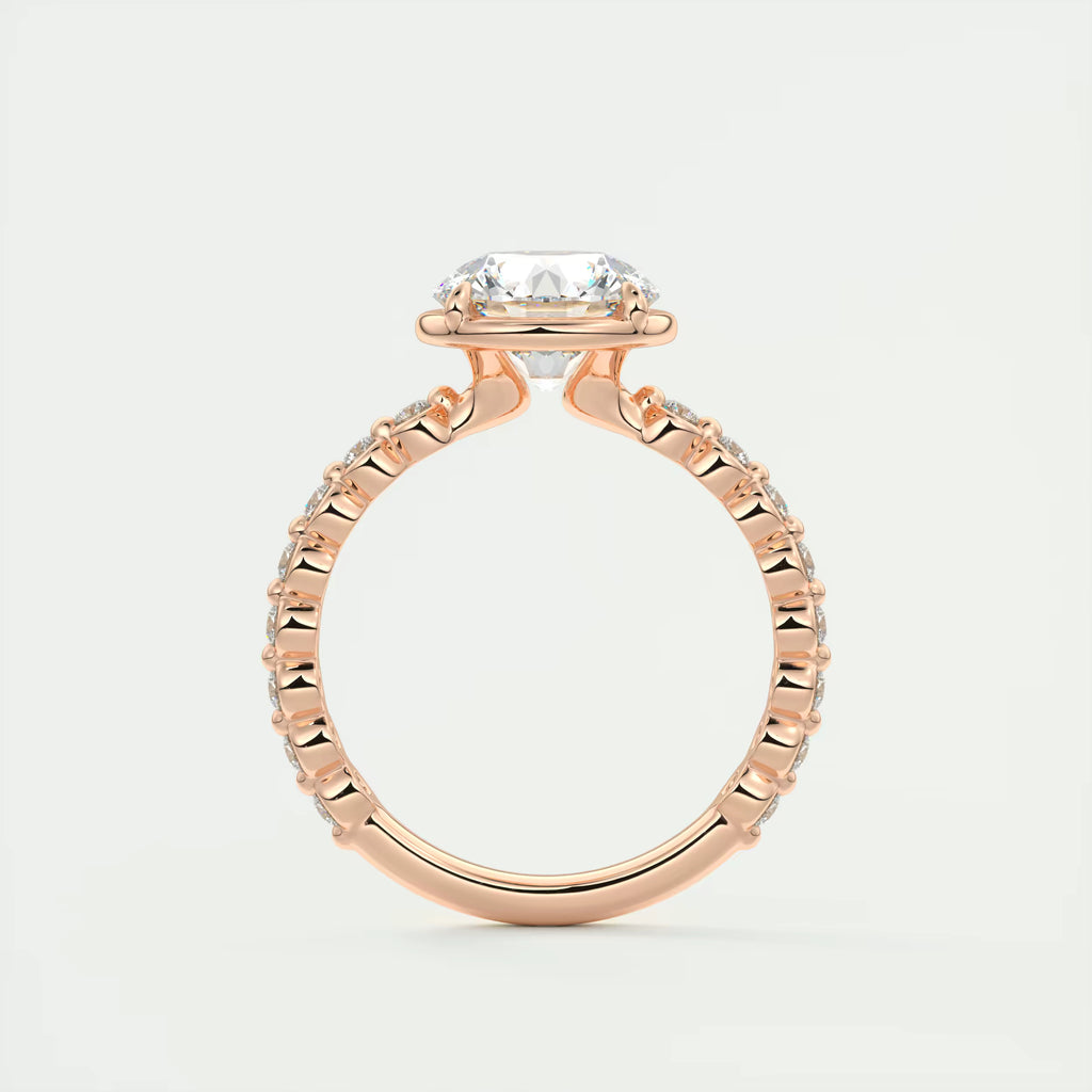 2.00 Ct Round Pure Embrace Solitaire Proposal Engagement Ring