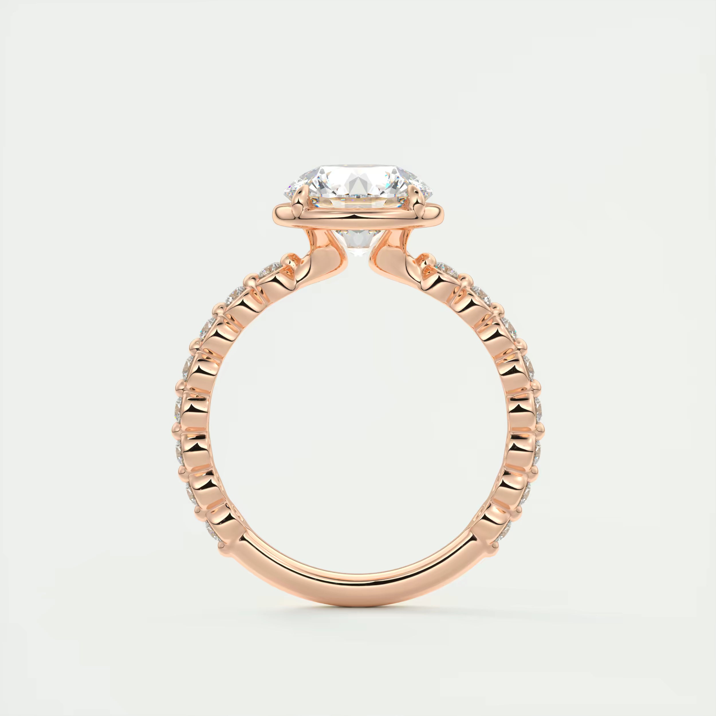 2.00 Ct Round Pure Embrace Solitaire Proposal Engagement Ring