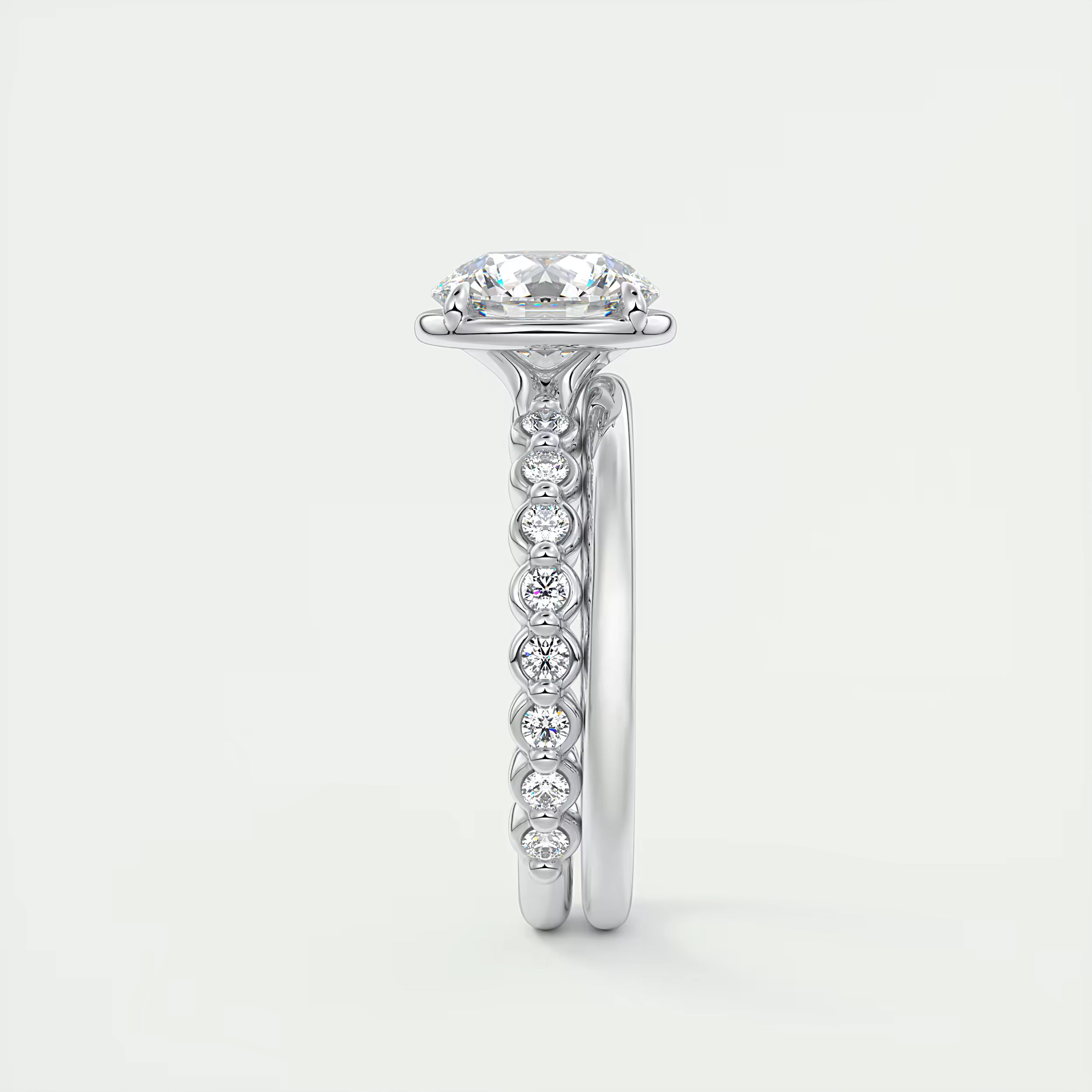 2.00 Ct Round Pure Embrace Solitaire Proposal Engagement Ring