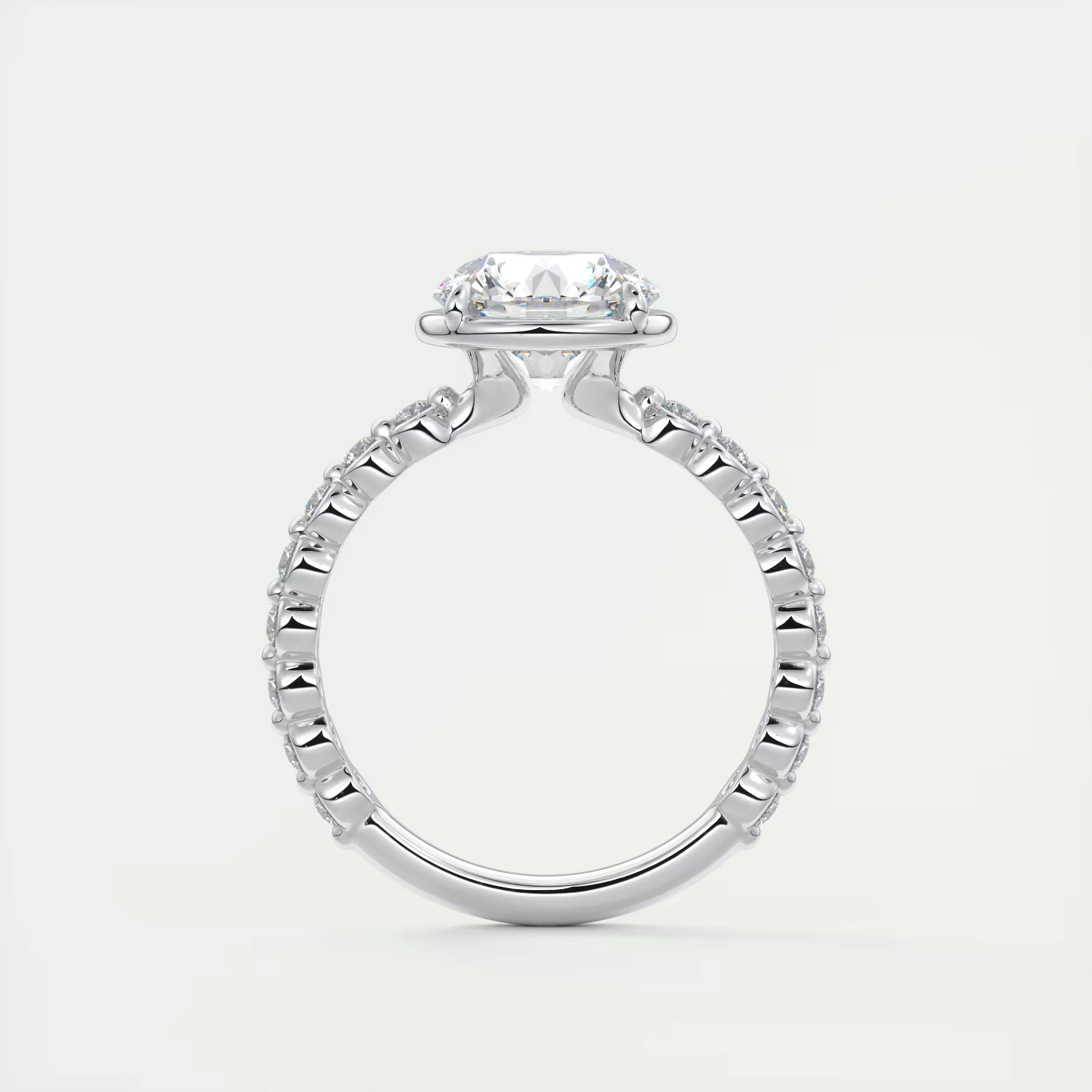 2.00 Ct Round Pure Embrace Solitaire Proposal Engagement Ring