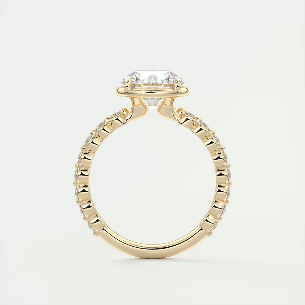 2.00 Ct Round Pure Embrace Solitaire Proposal Engagement Ring