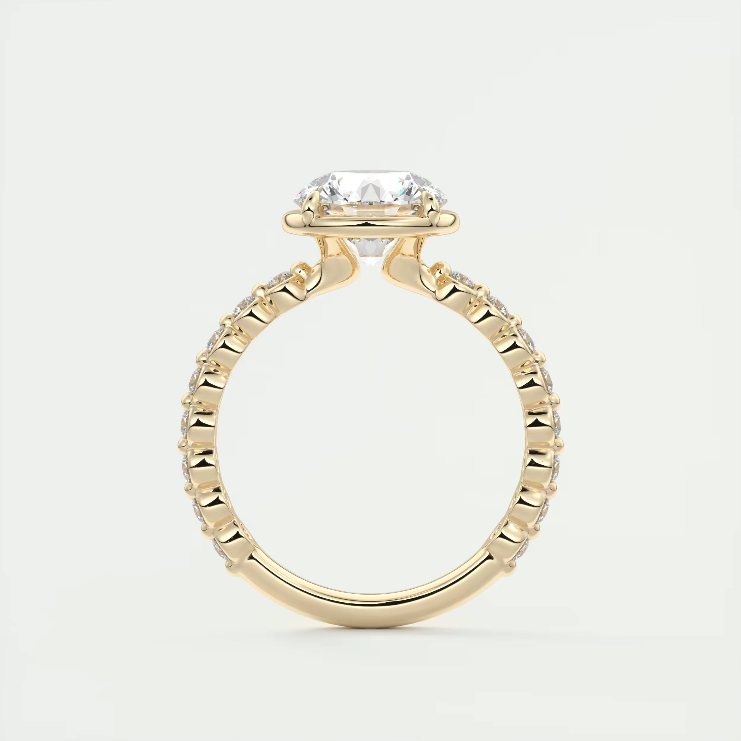 2.00 Ct Round Pure Embrace Solitaire Proposal Engagement Ring