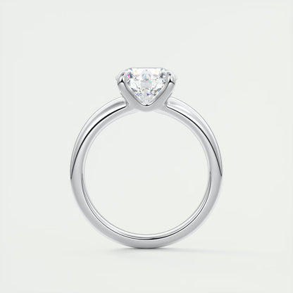 10 GM Basket Set Round Solitaire Engagement Ring