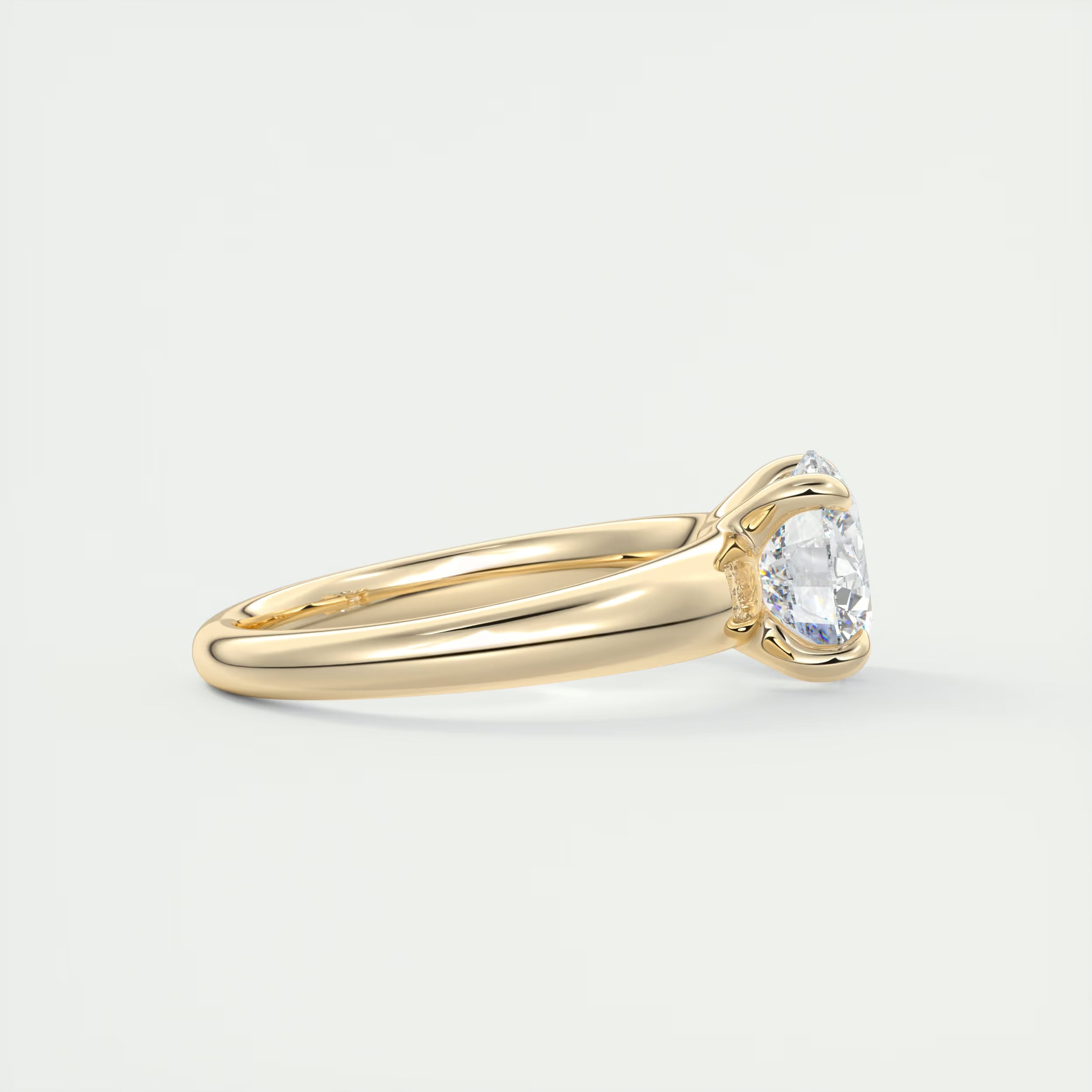 3.50 Ct Basket Set Round Solitaire Engagement Ring