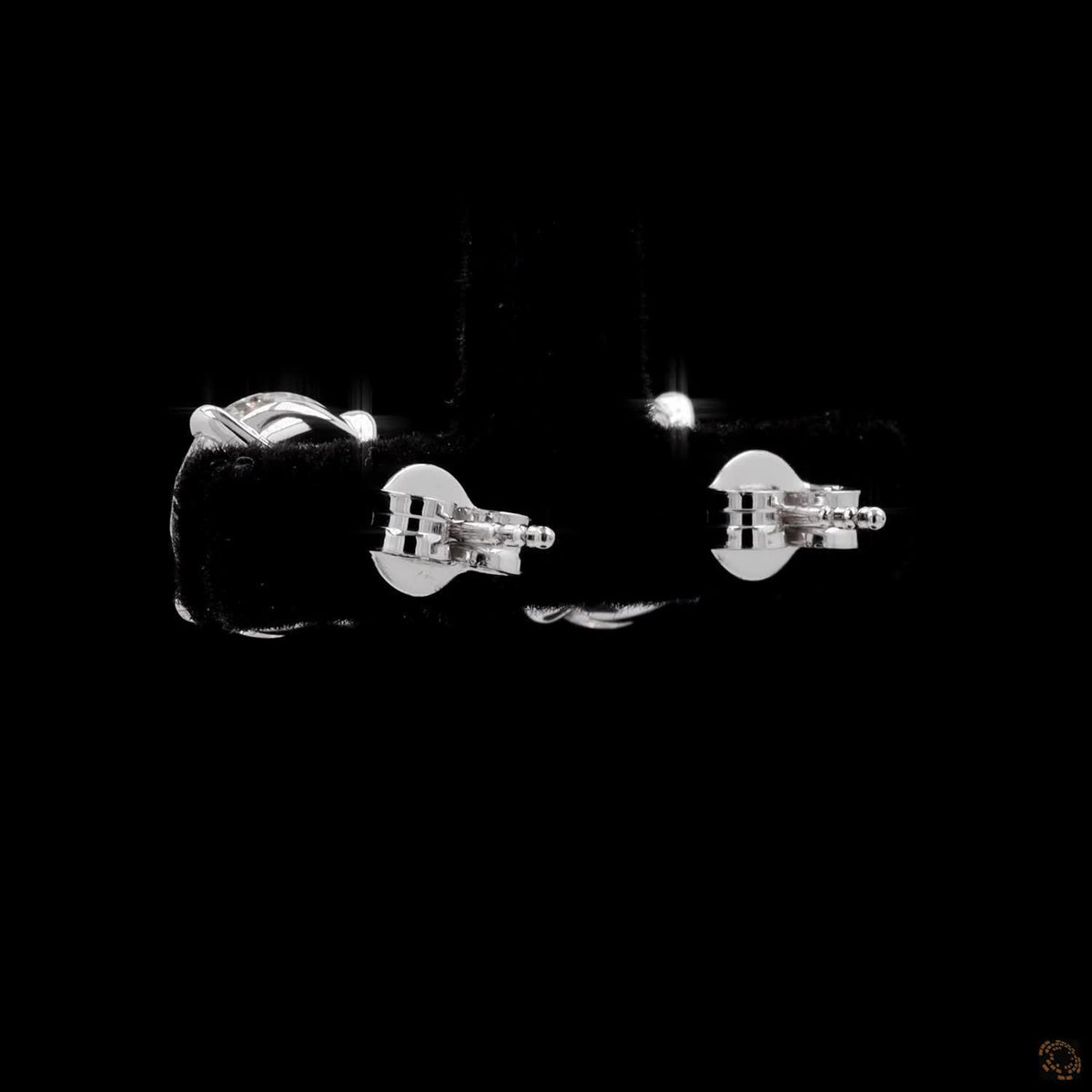 6.16 Ct 14K WHITE GOLD Round Shape Studs Earring