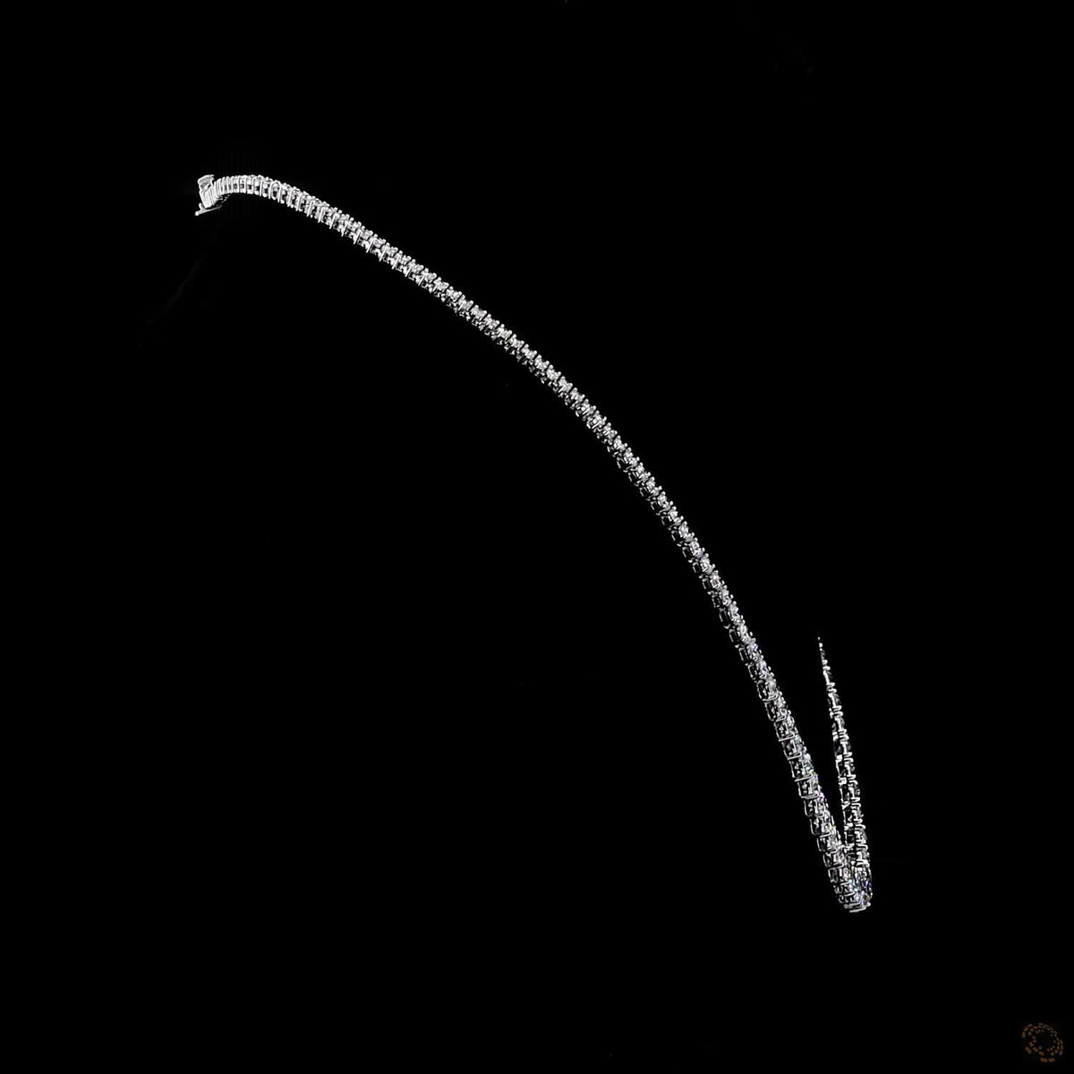 21.17 Ct High-Carat Graduated Round Cut Lab-Grown Diamond Tennis Necklace in 14K White Gold