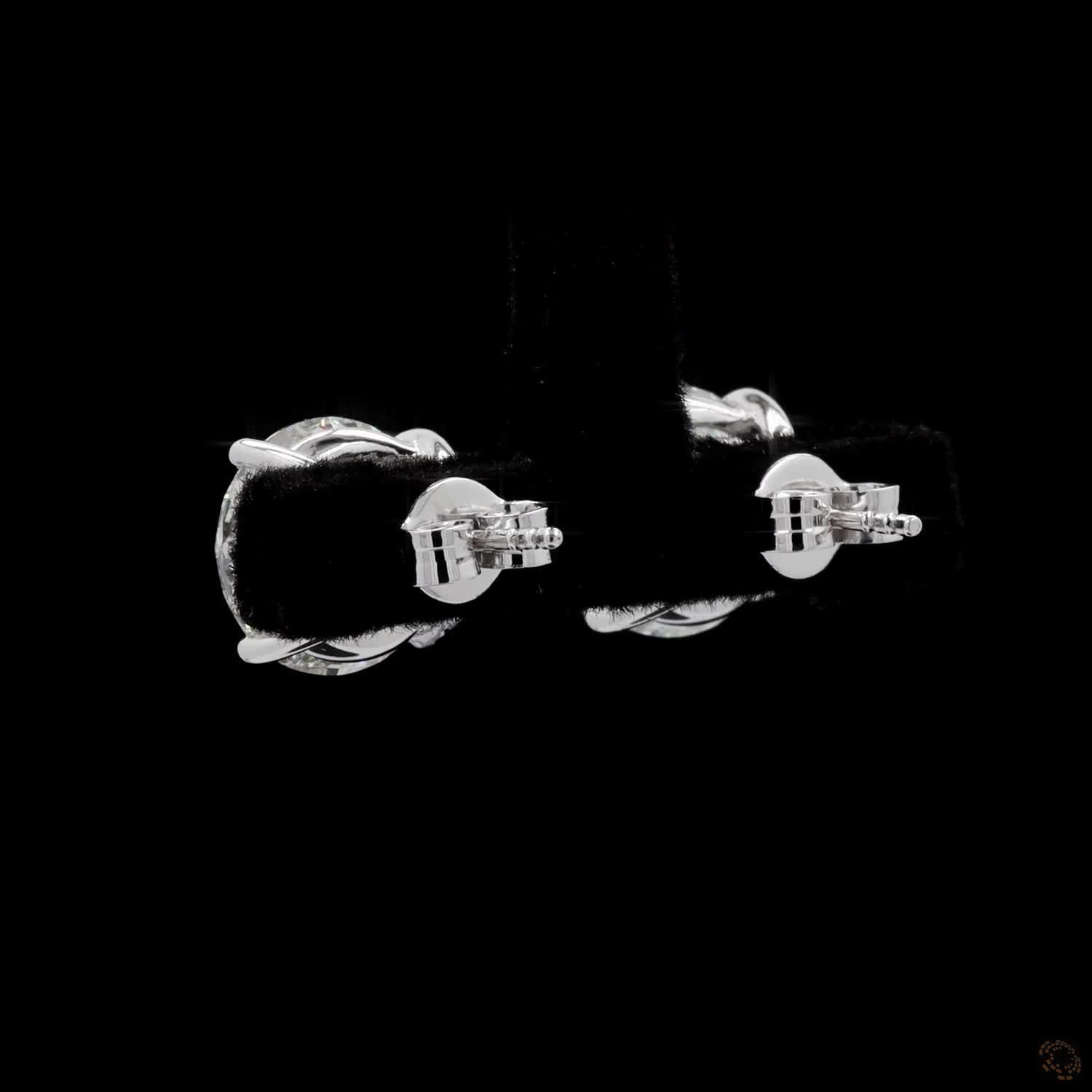 8.02 Ct A precise metal border fully encircles each diamond girdle, keeping the edges protected from bumps or chipping