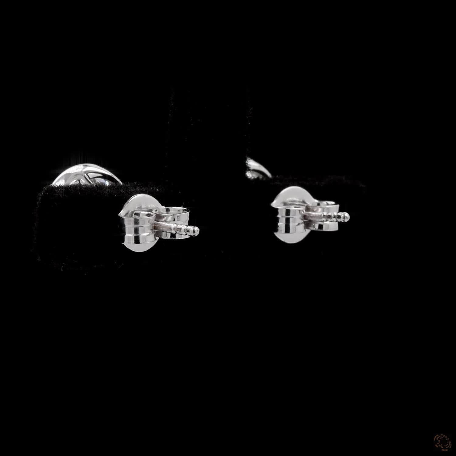 4.06 Ct Classic Round Cut Diamond Bezel Solitaire Stud Earrings in 14K White Gold | Full Bezel Set Studs