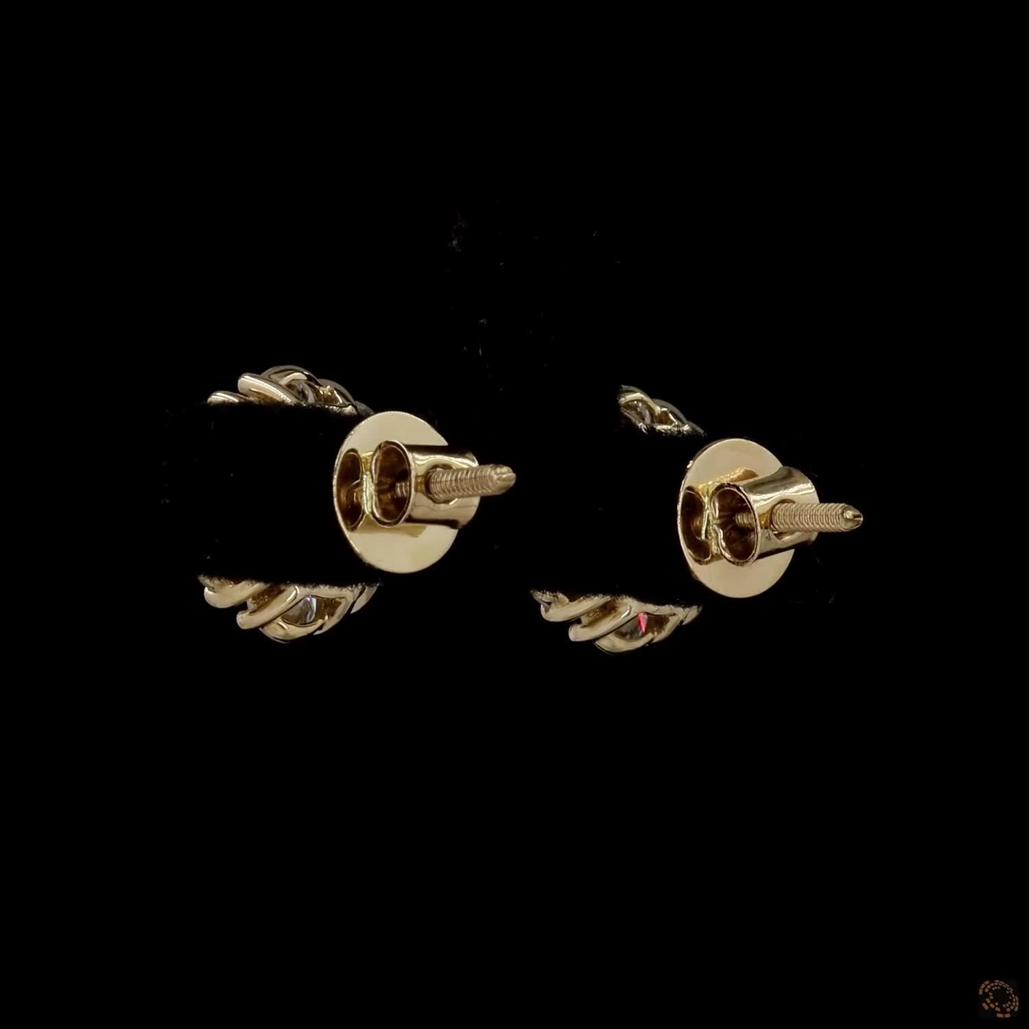 2.06 Ct 14K Yellow Gold Round Cut Diamond Flower Cluster Stud Earrings – Blossom Solitaire Illusion Studs