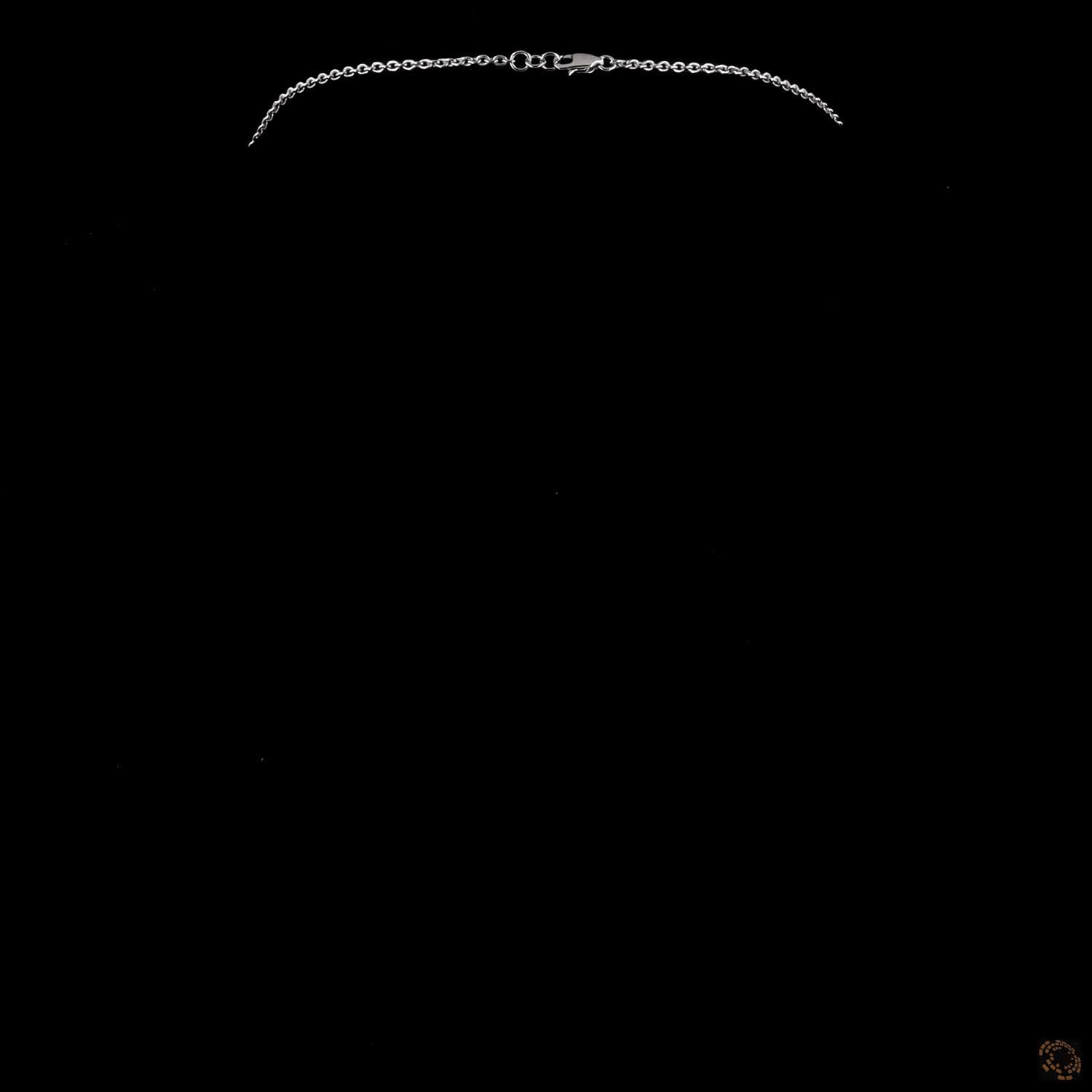 6.34 Ct Elegant fringe-style station necklace with a central arc of suspended, articulated pear-cut diamond drops