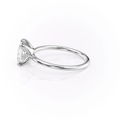 2.00 Ct In Princess Bardot Scallop Engagement Ring