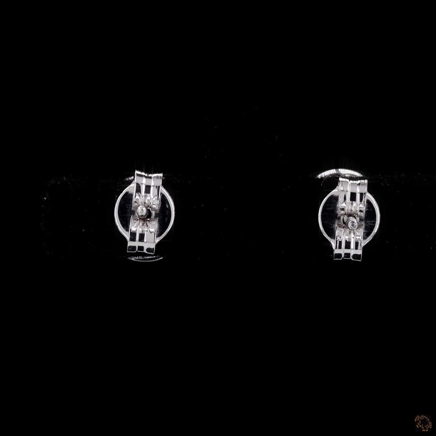 2.13 Ct 14K WHITE GOLD Round Shape Studs Earring