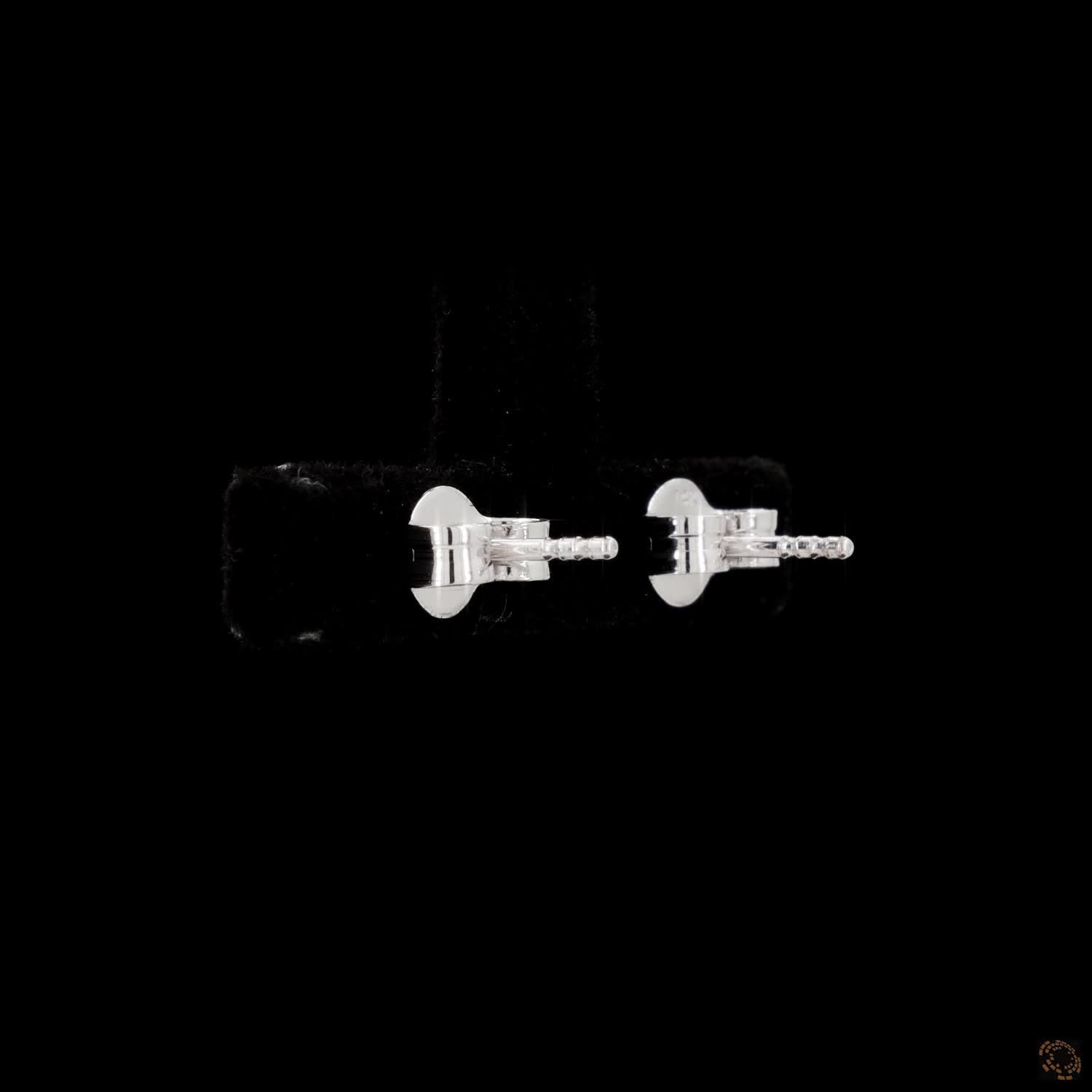 2.21 Bezel-Set Oval Cut Diamond Stud Earrings in White Gold