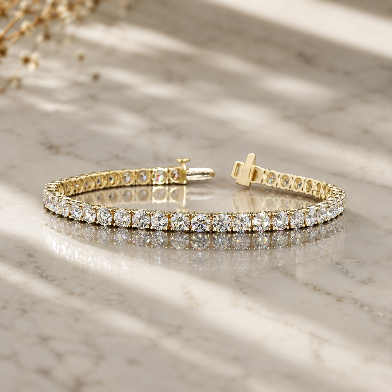 9.30 Ct Elegant Diamond Tennis Bracelet in White Gold | Bridal, Anniversary & Luxury Jewelry
