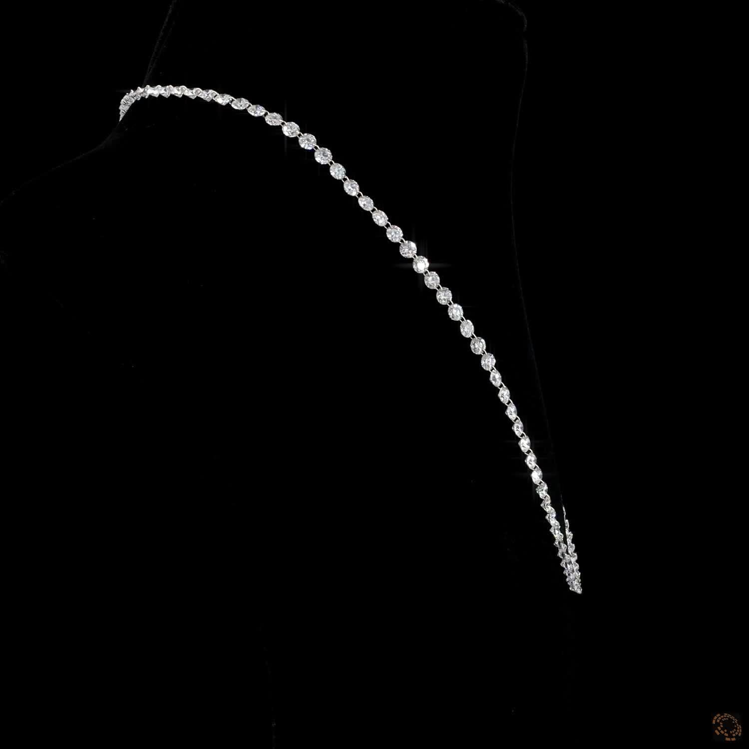 19.53 Ct High-clarity round brilliant cut diamonds handset in secure 4-prong or shared-prong mountings to amplify natural brilliance