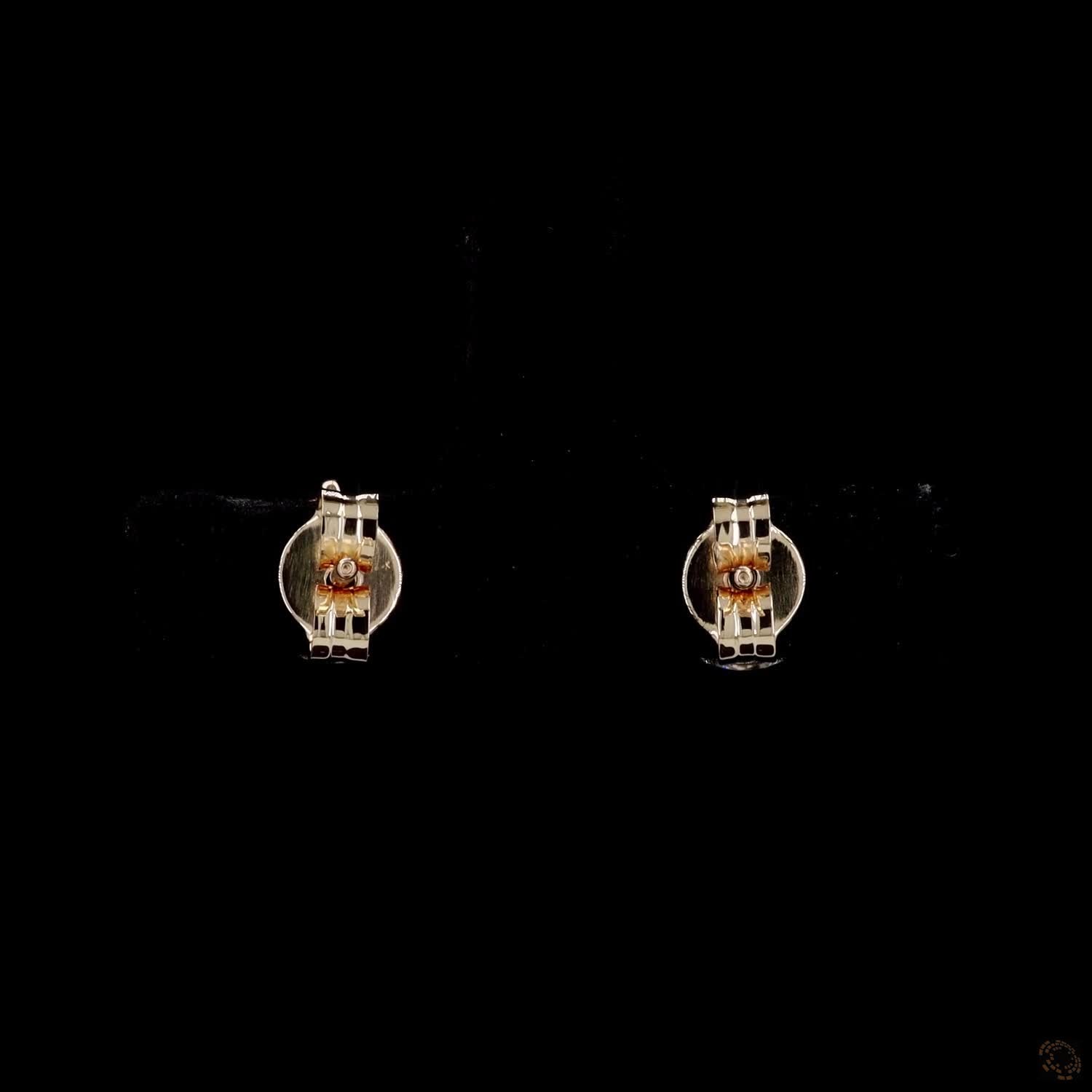2.13 Ct Round Diamond Solitaire Stud Earrings, High-Polish 14K Yellow Gold 3-Prong Claw Martini Studs for Women