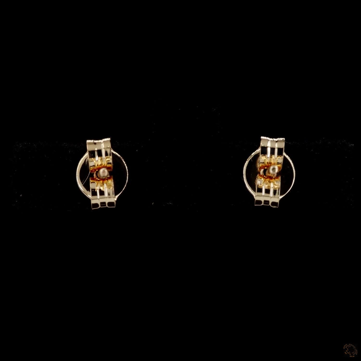 0.93 Ct Solid 14K Yellow Gold Round Brilliant Diamond Stud Earrings Solitaire 4-Prong