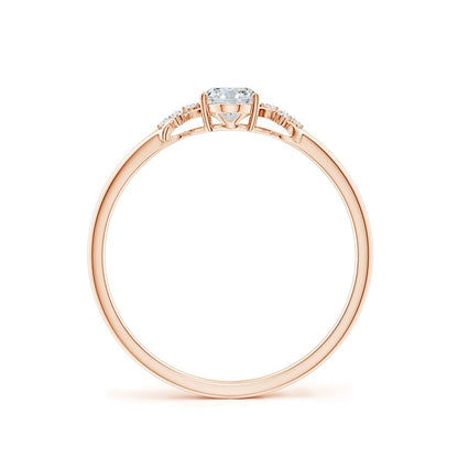 1.70 Ct In Oval Bardot Scallop Engagement Ring